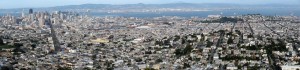 San Francisco Seen Form Twin Peaks Park