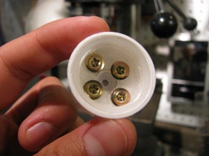 Dial coupling attached to the small gear